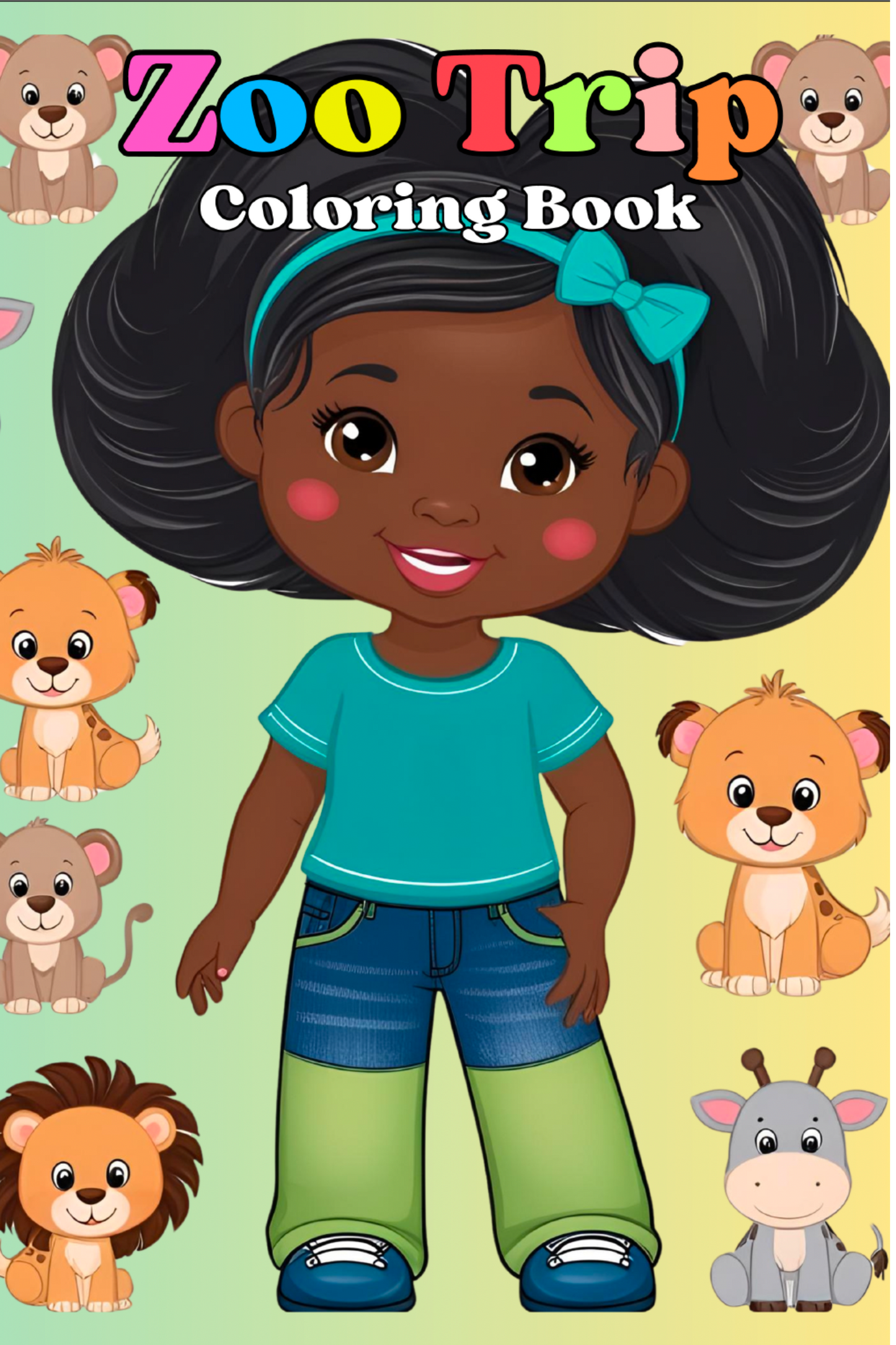 My Zoo Day - Children's Coloring Book